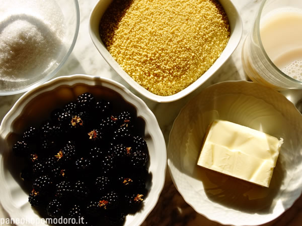 ingredienti cous cous dolce con more